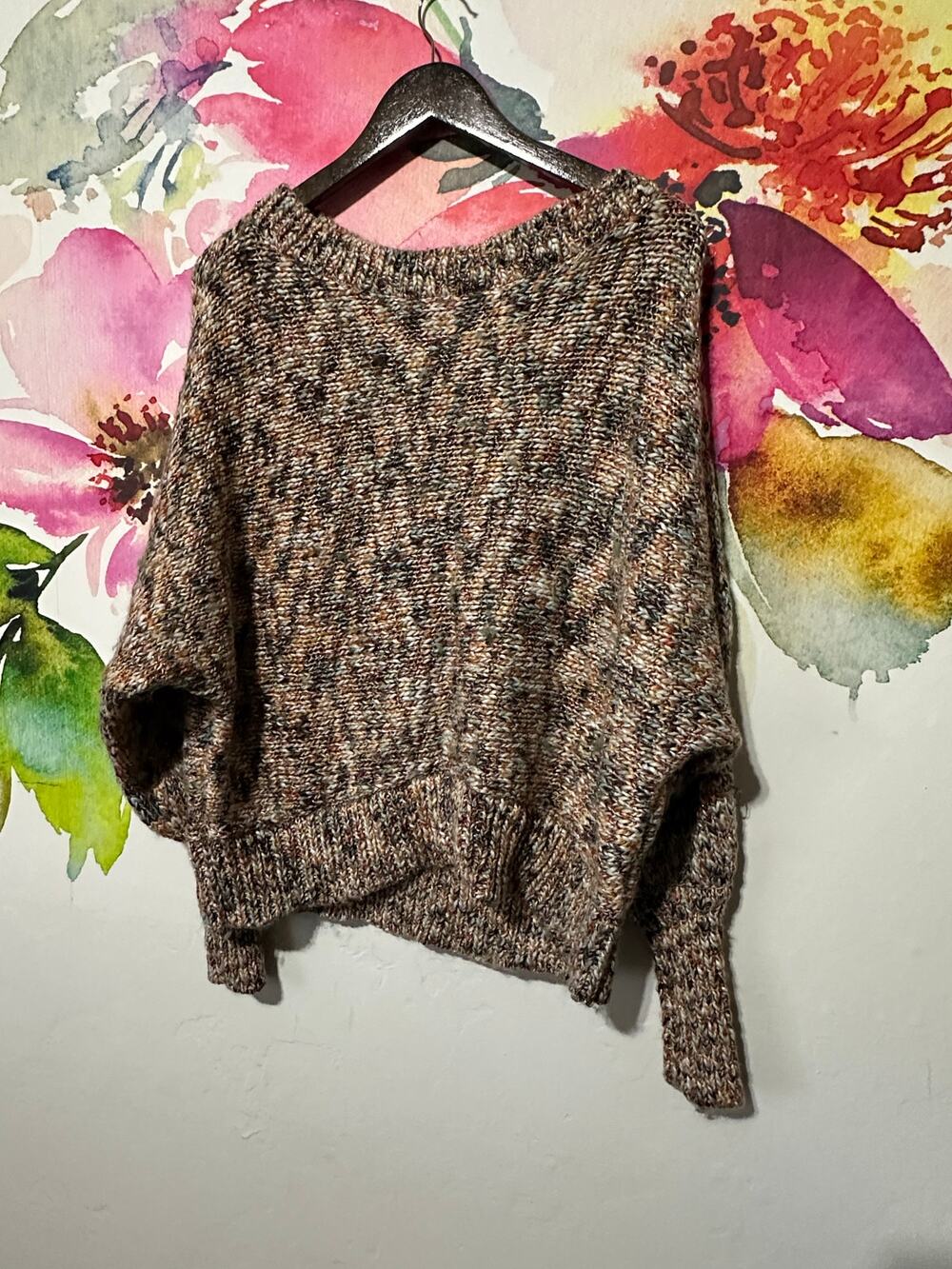 Coco Jaimeson Sweater Women Size L Pointelle Fall Colored Cozy Comfy Soft